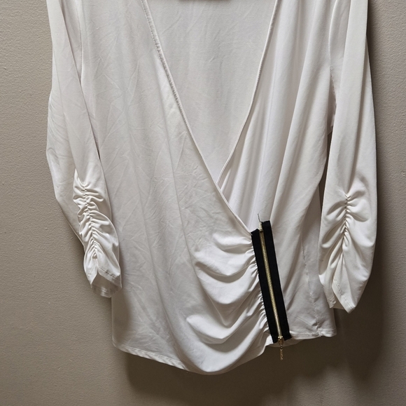 Nicki Minaj Elegant White Blouse Size XL - Picture 3 of 11